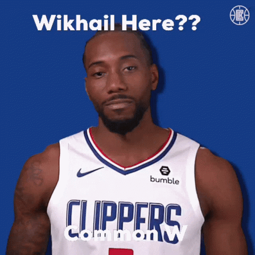 A Man In A Clippers Jersey Is Giving A Thumbs Up Sign GIF