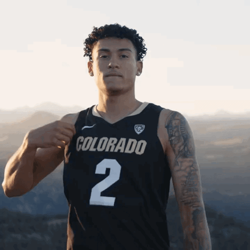 A Man In A Colorado Jersey With The Number 2 On It GIF