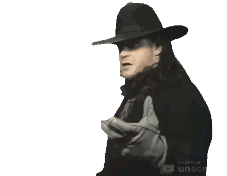a man in a cowboy hat and gloves is made with unscreen