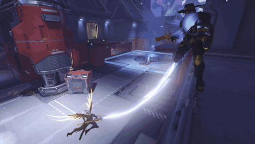 A Man In A Cowboy Hat Is Holding A Gun In A Room GIF