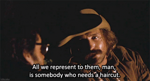 A Man In A Cowboy Hat Says " All We Represent To Them " GIF
