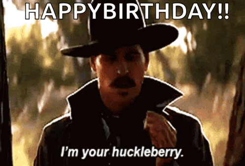 A Man In A Cowboy Hat Says Happy Birthday GIF