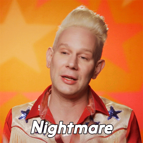Man In Cowboy Outfit With Nightmare Shirt GIF