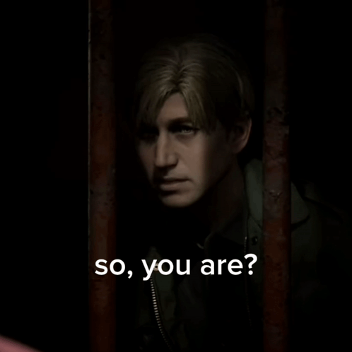 a man in a dark room is behind bars and says so you are