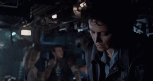 A Man In A Dark Room With The Words " I Say We Take Off And Nuke The Entire Site From Orbit " GIF