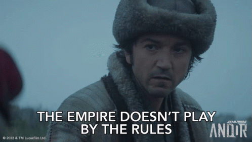 Man In Fur Hat Says Empire Doesn Play By Rules GIF