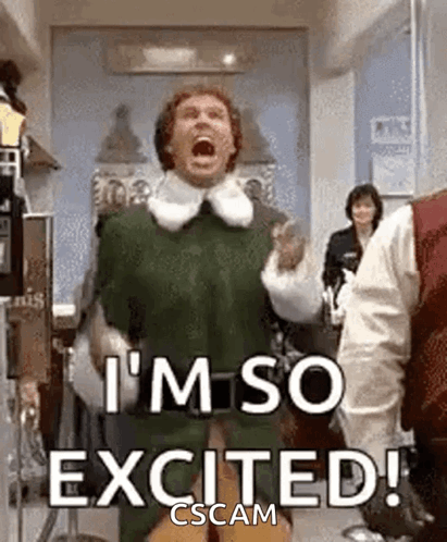 A Man In A Green Dress Is Screaming In A Hallway . GIF