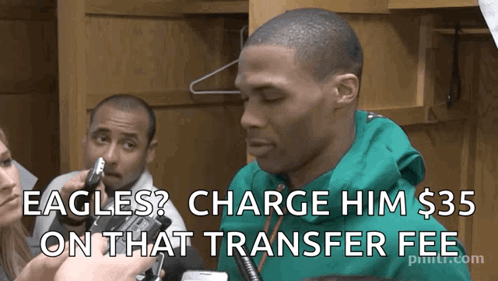 Man In Green Hoodie Interviewed About $35 Transfer GIF