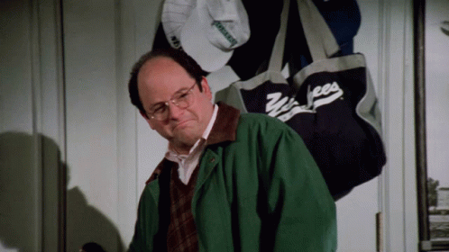 Man In Green Jacket With Yankees Bag GIF