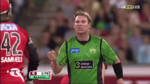 A Man In A Green Jersey With The Number 42 On His Back GIF