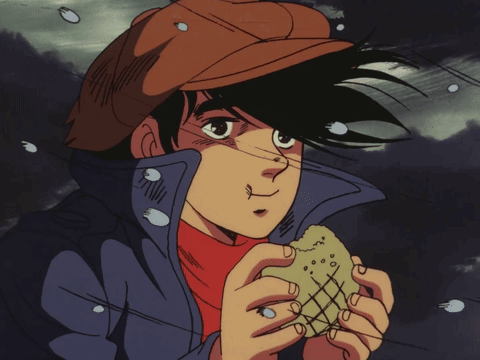 Man Holding Food In Hand GIF
