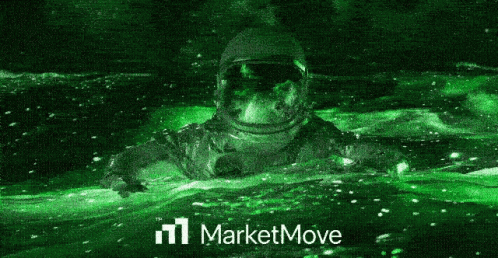 A Man In A Helmet Is Swimming In A Green Liquid . GIF