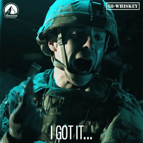 Man In Helmet Says I Got It GIF