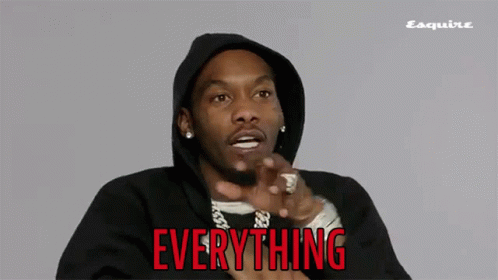 Man In Hooded Jacket Saying Everything In Red GIF