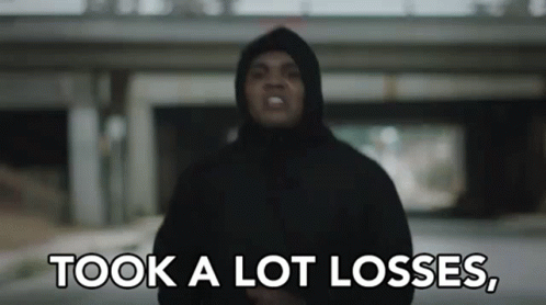 A Man In A Hooded Jacket Is Saying Took A Lot Losses GIF