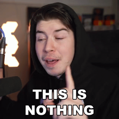 A Man In A Hoodie Says This Is Nothing In Front Of A Microphone GIF