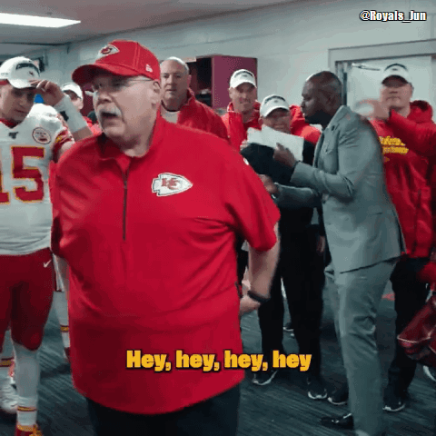A Man In A Kc Jersey Says Hey Hey Hey Hey GIF