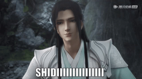 A Man In A Kimono With The Word Shidi Written On His Chest GIF