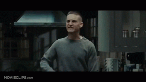 A Man In A Kitchen With Movieclips.com Written On The Bottom Of The Screen GIF