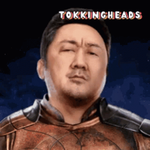 A Man In A Knight 'S Armor With The Words Tokingheads Above Him GIF