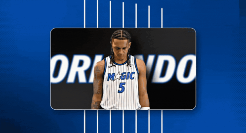 A Man In A Magic Jersey With The Number 5 GIF