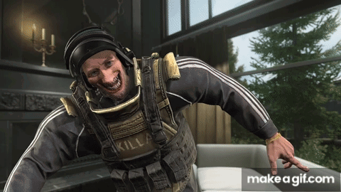 A Man In A Military Uniform Has A Kill Sign On His Chest GIF