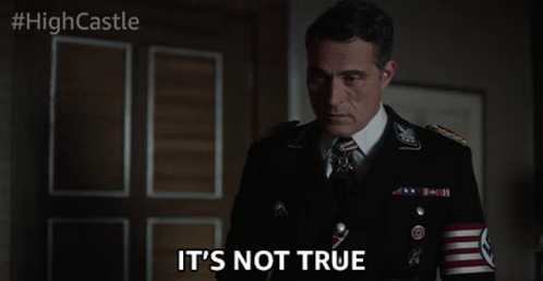 a man in a military uniform is saying whatever you 've heard there
