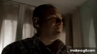 A Man In A Military Uniform Is Standing In Front Of A Window In A Room . GIF