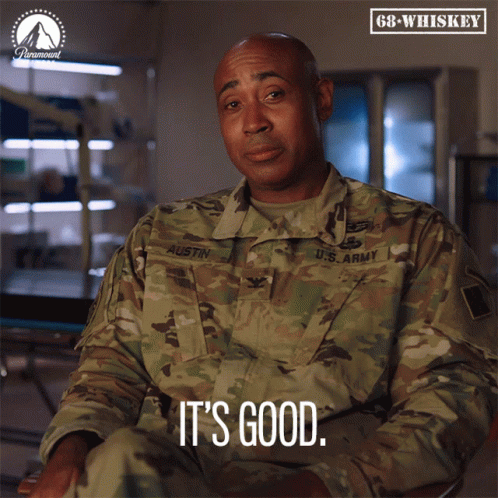 Man In Military Uniform Saying It's Really Good GIF