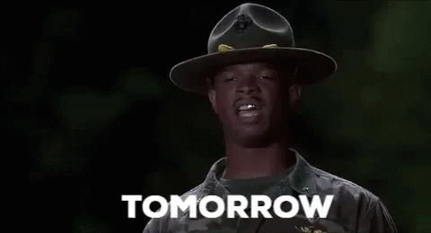 A Man In A Military Uniform Says `` We 'Re Gonna Start '' . GIF
