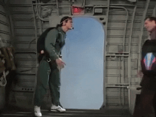 Man In Military Uniform Standing In Doorway GIF