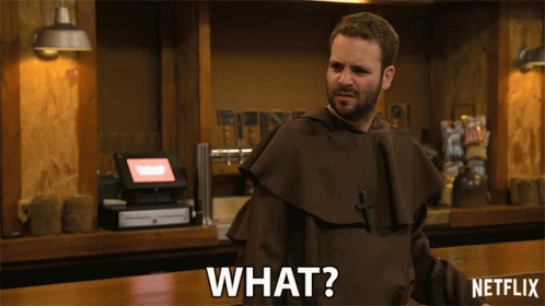 Man In Monk Costume Saying What GIF