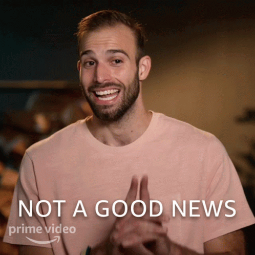 Man In Pink Shirt Clapping Not Good News GIF
