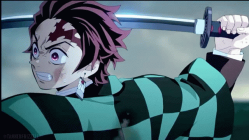 A Man In A Plaid Shirt Is Holding A Sword With The Hashtag Tannerfreeze On The Bottom Right GIF