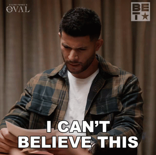Man In Plaid Shirt Saying I Can't Believe This GIF