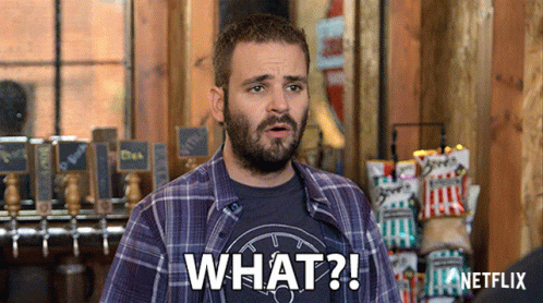 Man In Plaid Shirt Says What Bar GIF