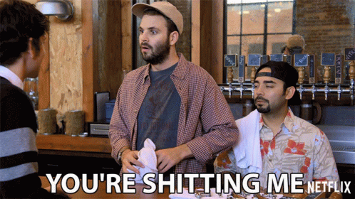 Man In Plaid Shirt Saying You're Shitting Me Netflix GIF