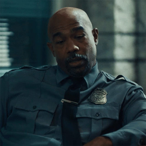 A Man In A Police Uniform Has The Words I 'Ve Seen It Before Below Him GIF