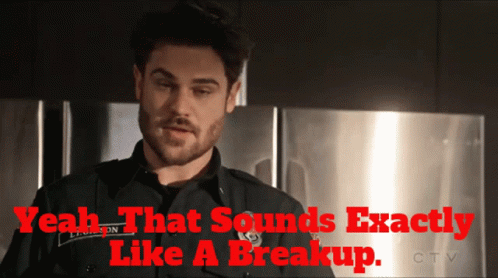 A Man In A Police Uniform Says " Yeah That Sounds Exactly Like A Breakup Ctv " GIF