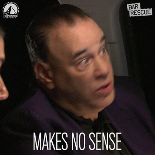 Man In Purple Suit Says Makes No Sense GIF