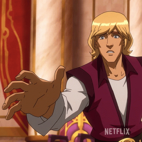 A Man In A Purple Vest With Netflix Written On It GIF