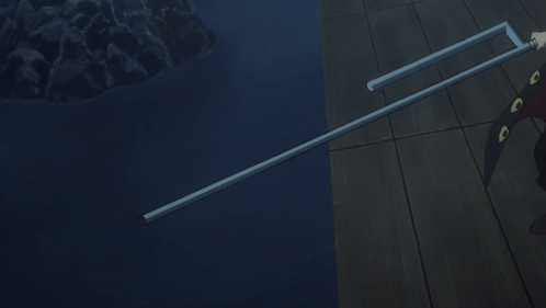 A Man In A Red Cape Is Holding A Sword In His Hand GIF
