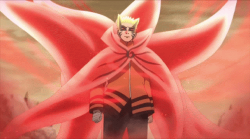 A Man In A Red Cape Stands In Front Of A Large Red Flower GIF