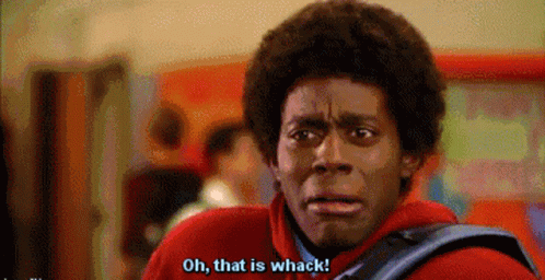 A Man In A Red Hoodie Is Saying Oh , That Is Whack . GIF
