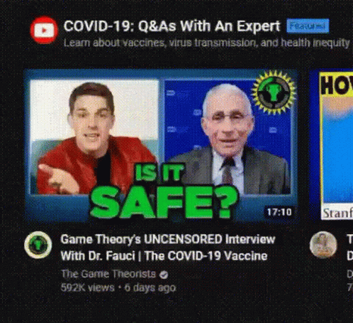 A Man In A Red Jacket And A Man In A Suit Are Sitting Next To Each Other On A Video Screen . GIF