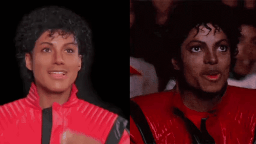A Man In A Red Jacket Is Eating Popcorn While Watching A Movie GIF