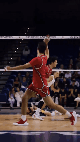 A Man In A Red Jersey With The Number 5 On It GIF
