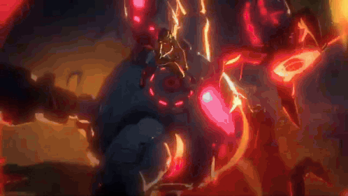 A Man In A Red Mask Holds A Gun GIF