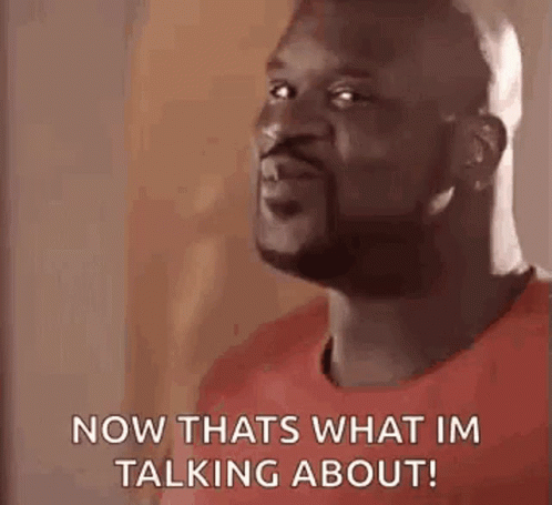 A Man In A Red Shirt Is Saying `` Now Thats What Im Talking About '' . GIF