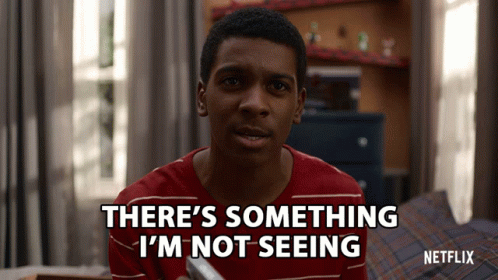 A Man In A Red Shirt Says There 'S Something I 'M Not Seeing On Netflix GIF